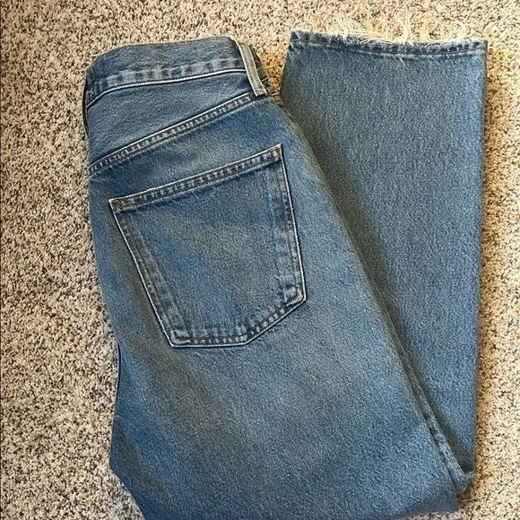Agolde 90’s Crop Mid Rise Straight Jeans - Picture 4 of 6